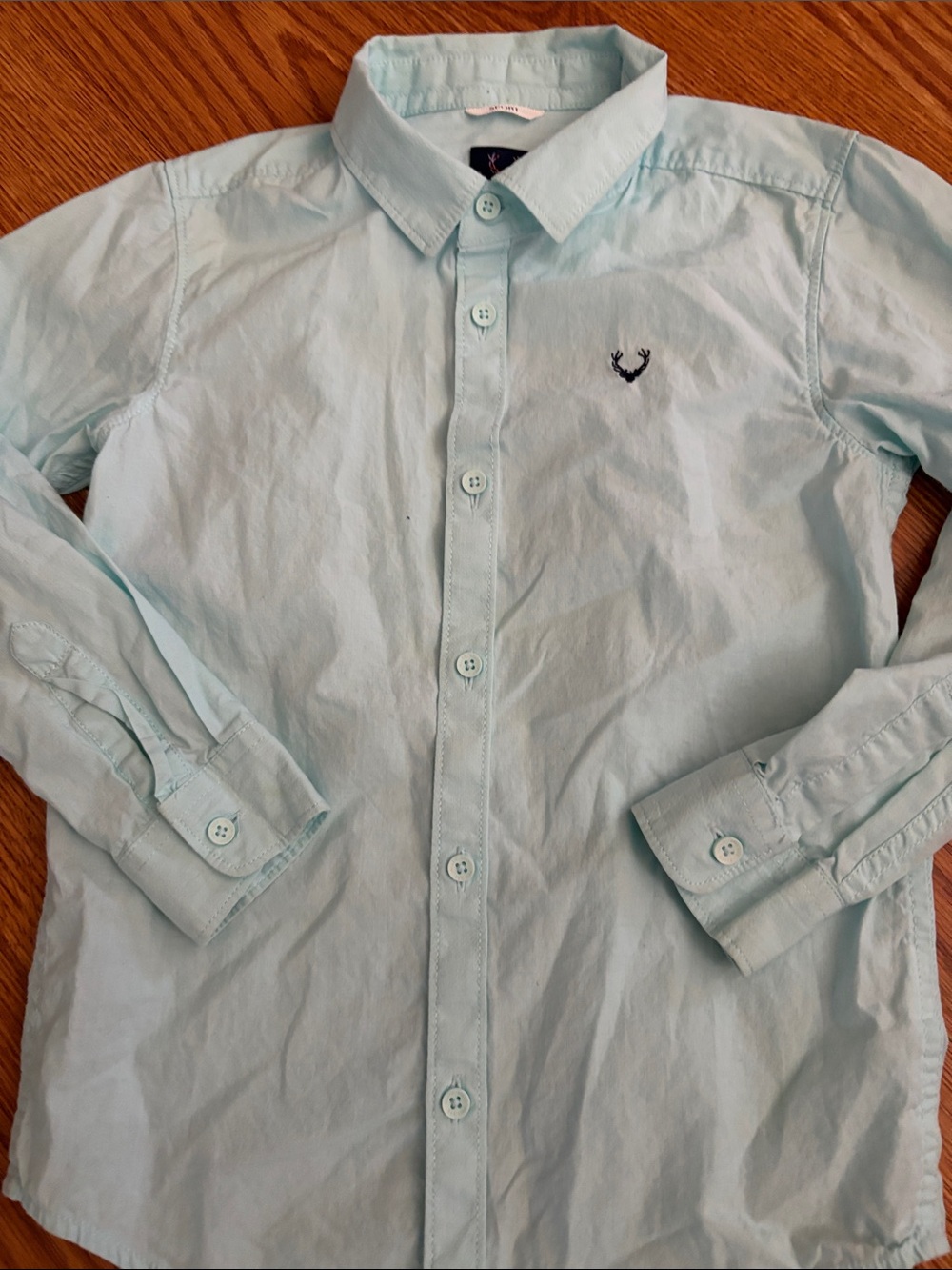 Allen Solly Light Blue Casual Button-Down Shirt